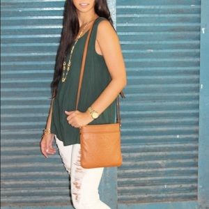 Polo Ralph Lauren brown crossbody bag